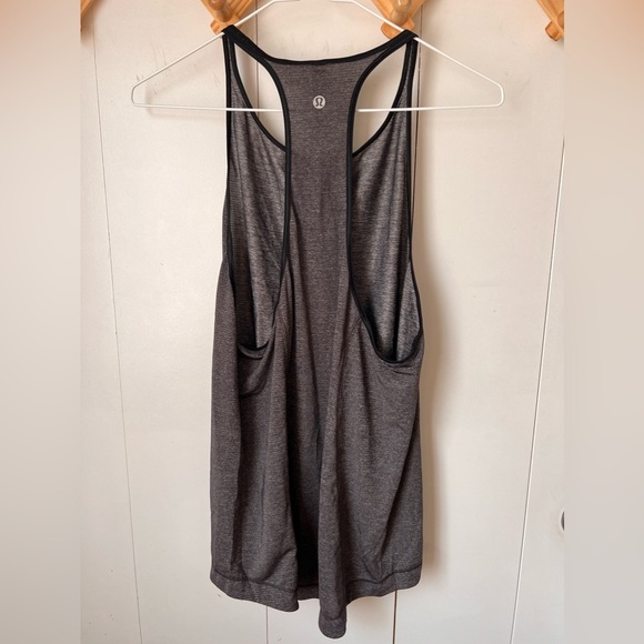 Lululemon Time to Sweat Tank My Race My Pace Heathered Black - Picture 4 of 6